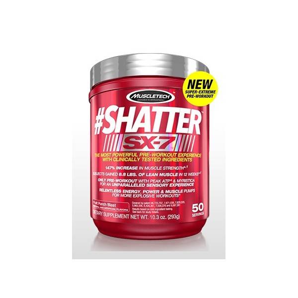Shatter Ripped SX-7 Revolution Pre-Workout (285 grame), GNC Muscletech